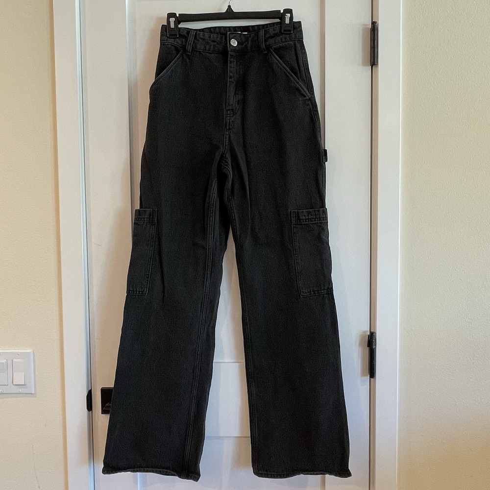 H&M Black Flare & Wide Leg Jeans